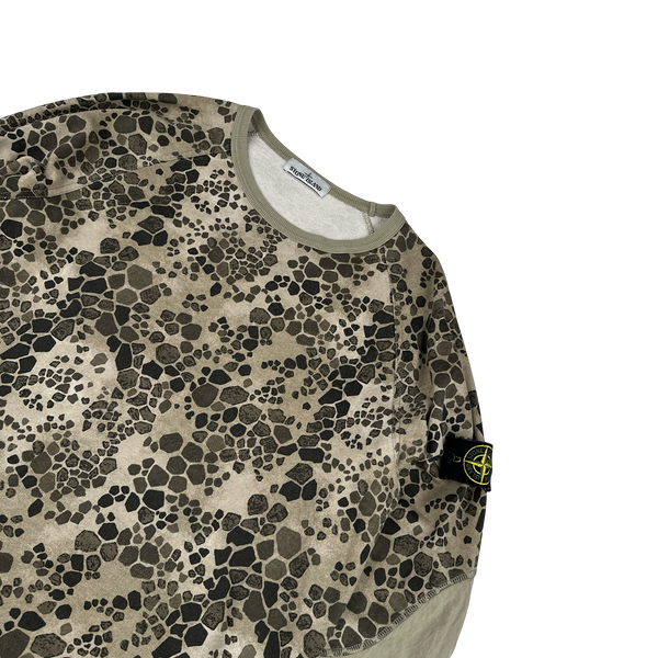 Stone Island 2018 Alligator Camo Crewneck Sweatshirt - Large