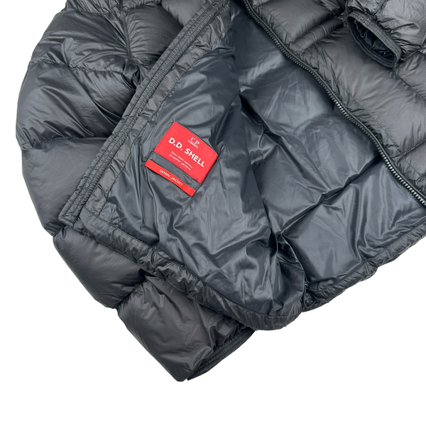 CP Company Black Down Filled DD Shell Lens Viewer Puffer Jacket - XL