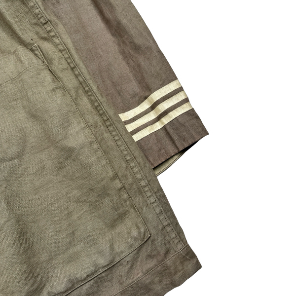 Stone Island 1998 Vintage Lino Flax Reversible Jacket - XXL