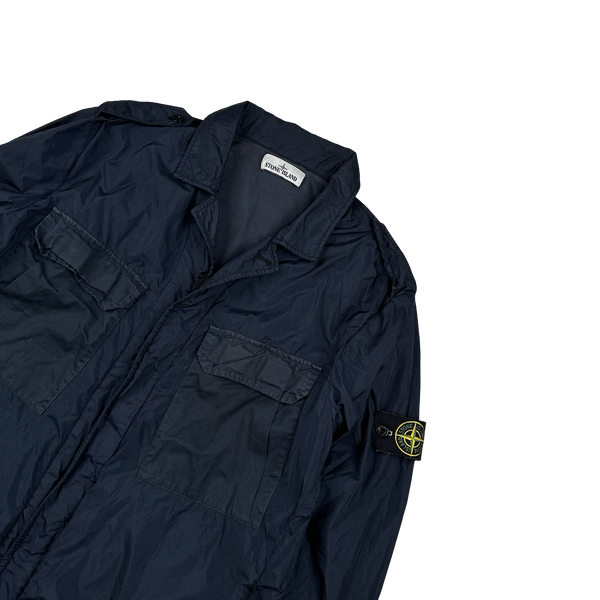 Stone Island 2016 Blue Garment Dyed Crinkle NY Jacket - XL