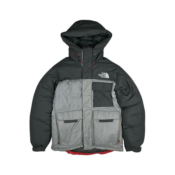 North Face Grey Summit Series Down Hooded Puffer Jacket - Small