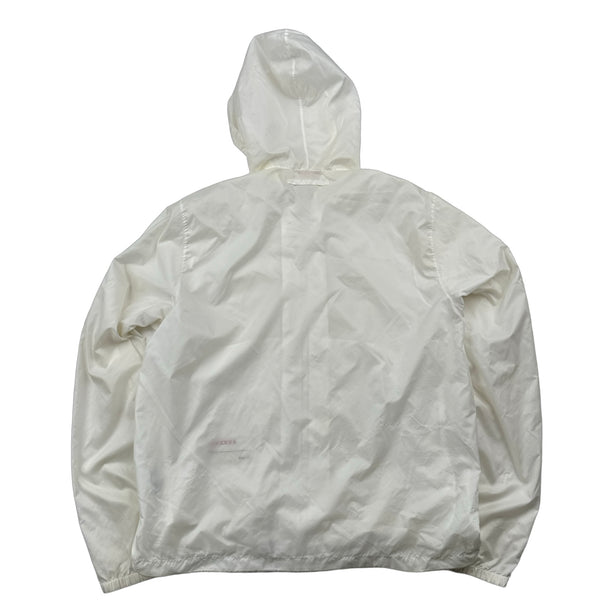 Prada White Nylon Ripstop Lightweight Jacket - XL