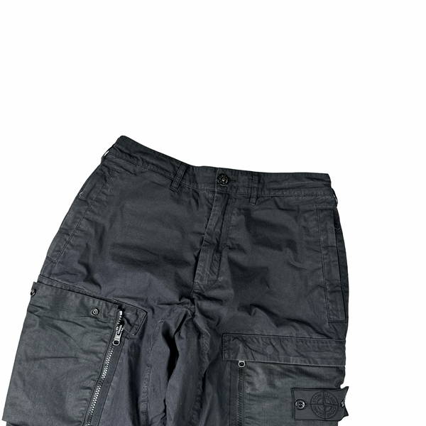 Stone Island Shadow Project 2020 Black Zipped Pocket Trousers Cargos - Small