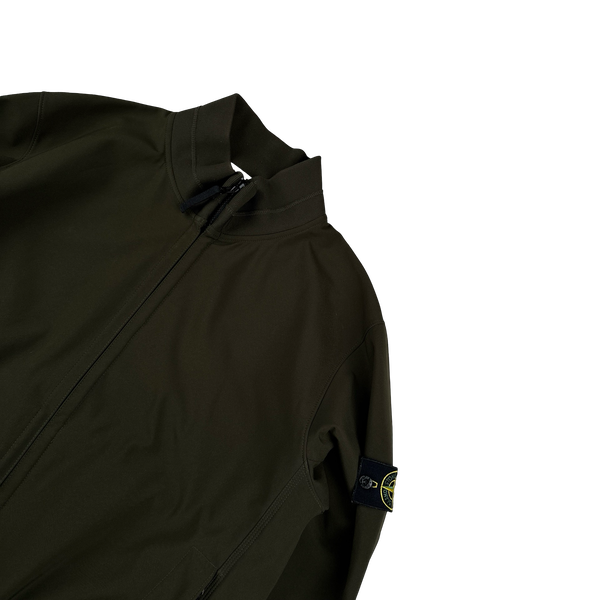 Stone Island 2011 Khaki Fleece Lined Soft Shell Jacket - 3XL