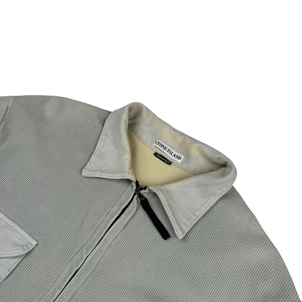 Stone Island SS2000 Vintage Ribbed Cotton Overshirt - Large