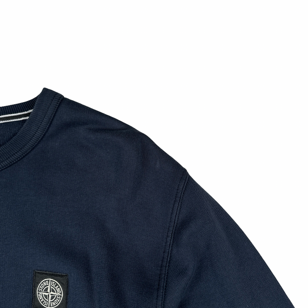 Stone Island 2012 Navy Patch Crewneck Jumper - XXL