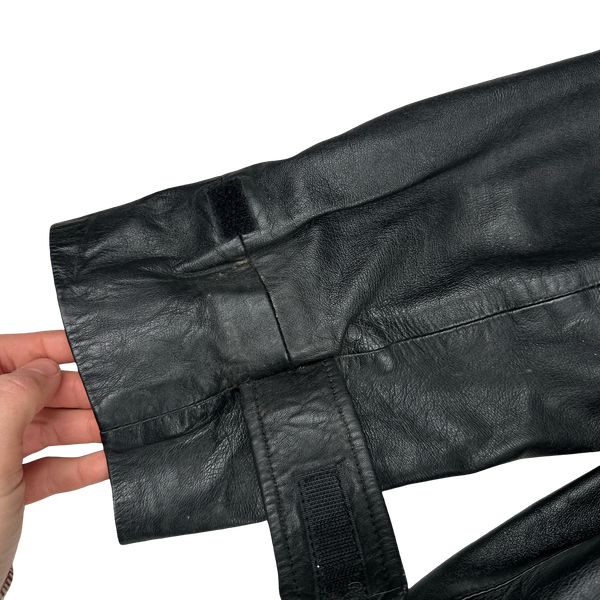 Burberry Leather Nova Check Lined Heavyweight Jacket - 3XL