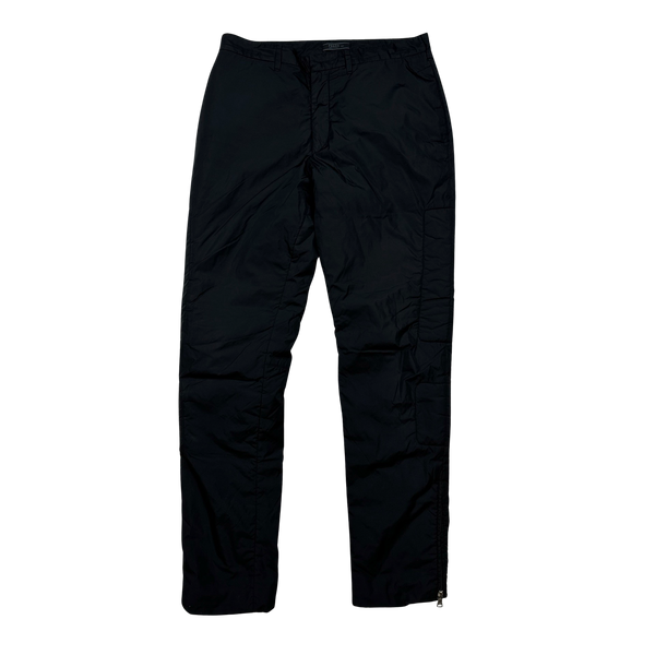 Prada Padded Slim Fit Nylon Shell Trousers - 34"