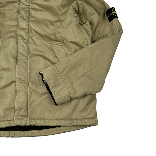 Stone Island 2004 Beige Raso Floccato Riot Mask Sniper Jacket - Medium