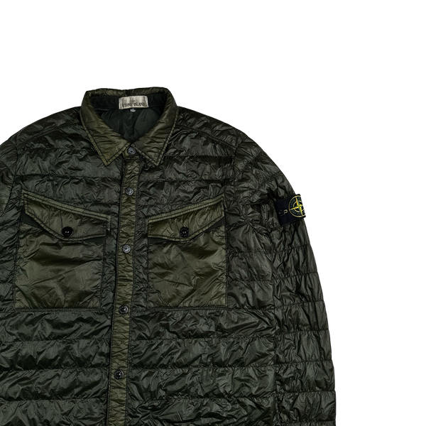 Stone Island 2015 Dark Green Down Filled Overshirt - XL