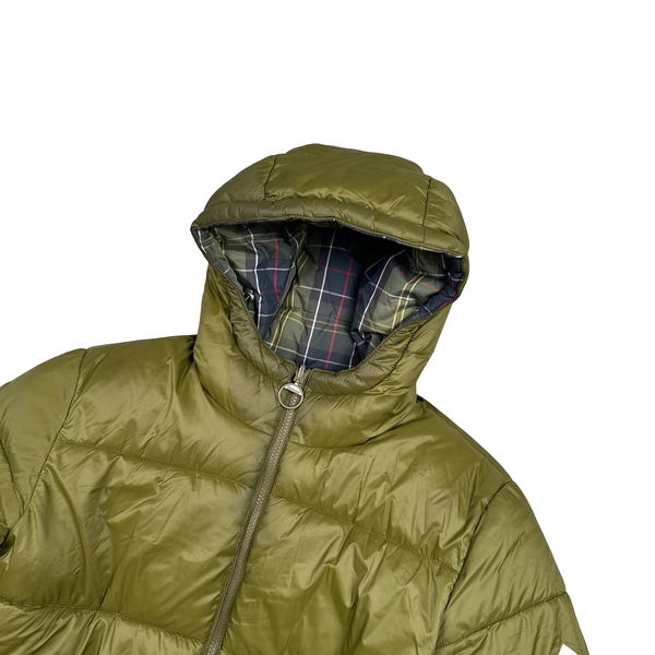 Barbour Beacon Reversible Checked Print Hooded Puffer Jacket - Small