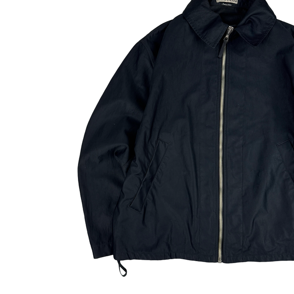 Stone Island Black Nylon Vintage SS2000 Zipped Jacket - Large