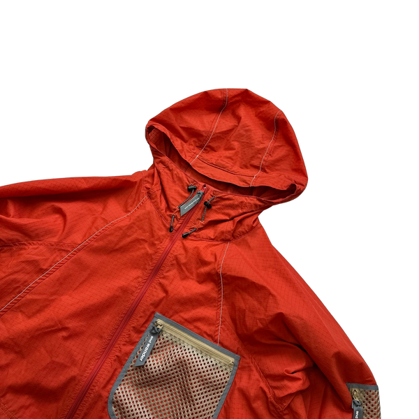 And Wander Red Ripstop Waterproof Jacket - XL