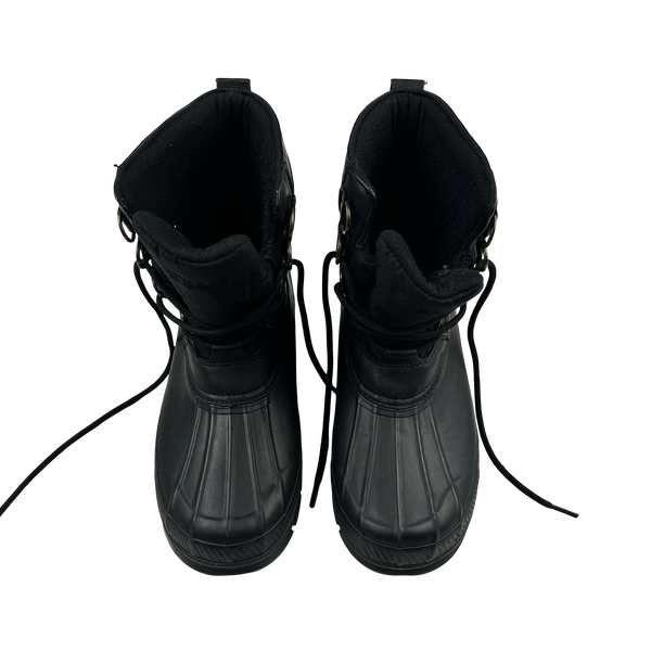 Ralph Lauren Polo Black Winter Laced Boots - UK 9