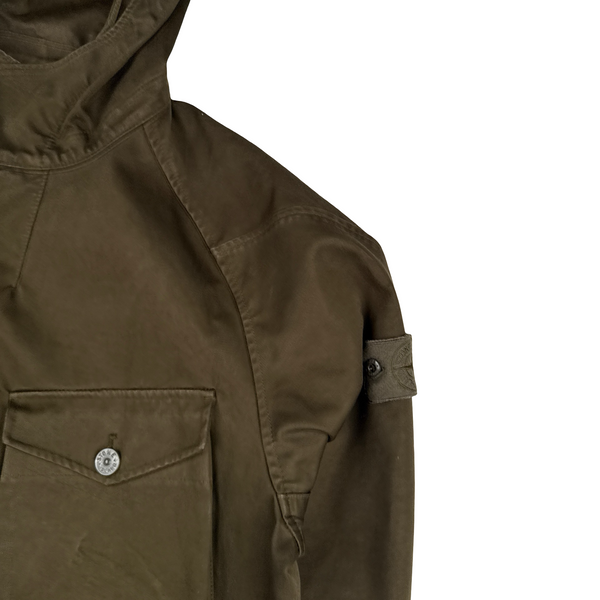 Stone Island Khaki Ghost Raso Gommato Double Jacket - XL