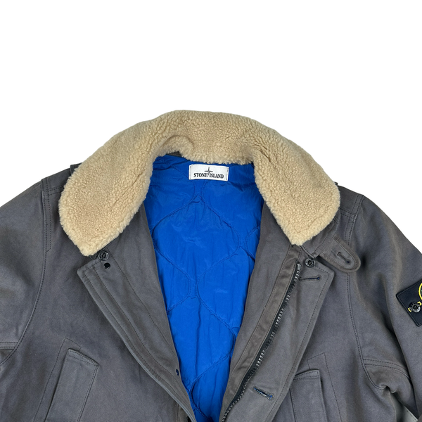 Stone Island 2015 Panama HT Dark Grey Trench Coat - Large