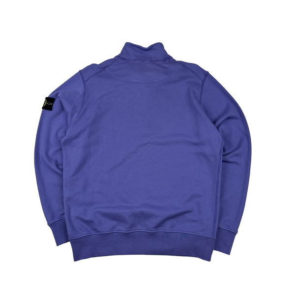Stone Island 2024 Purple Quarter Zip Jumper - Large
