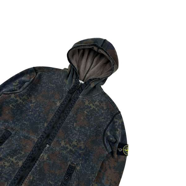 Stone Island 2013 Digital Camo Zipped Hoodie - Medium