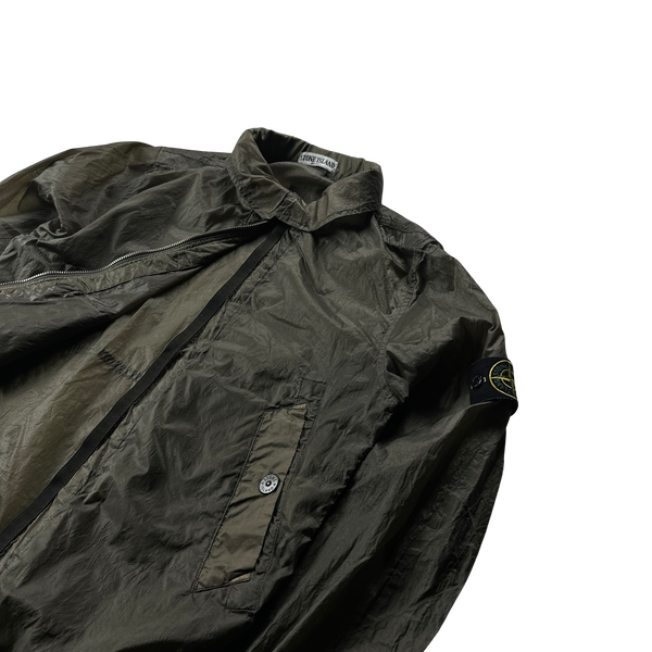 Stone Island 2006 Khaki Paul Harvey Lightweight Nylon Jacket - Large