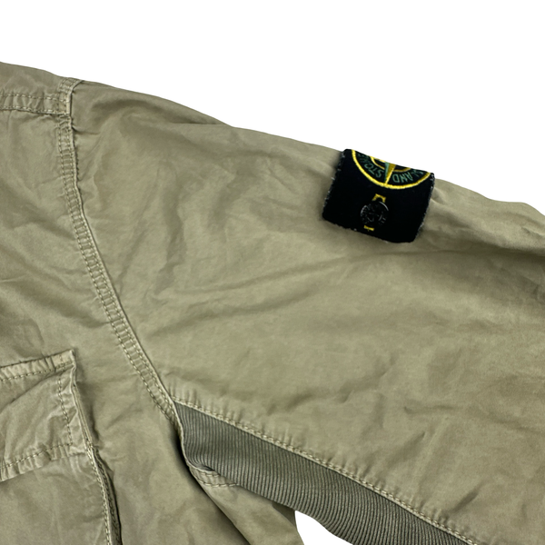 Stone Island 2017 Sage Green Zipped Front Pocket Overshirt - XL