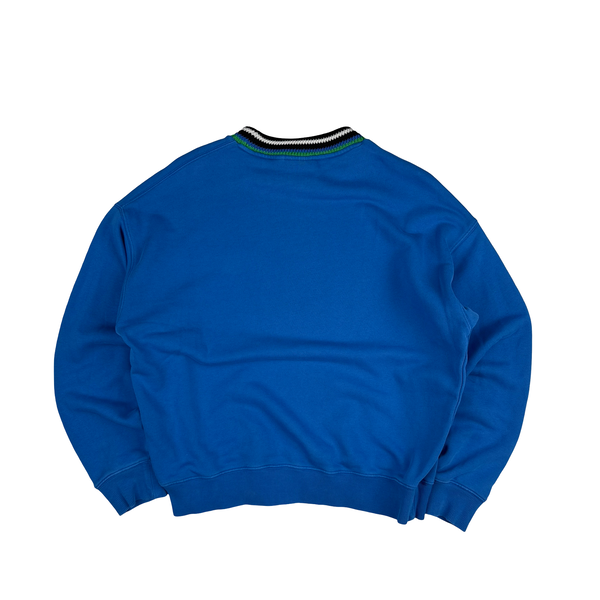 Lacoste Classic Blue Pullover Jumper - Medium