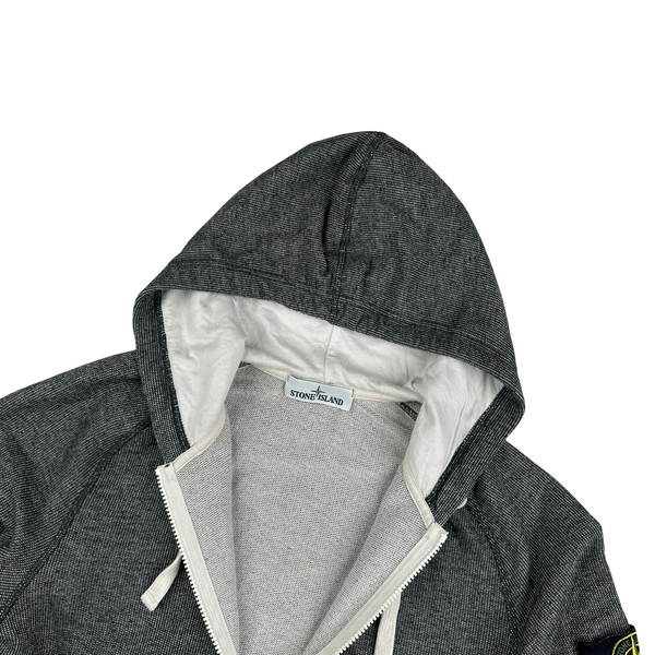 Stone Island 2016 Grey Waffle Knit Hoodie - Medium