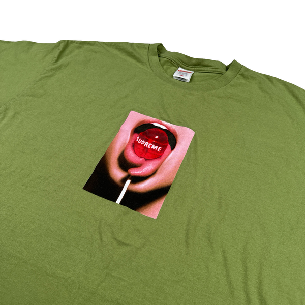 Supreme Split Tongue Lolly Graphic Spellout T Shirt - XXL