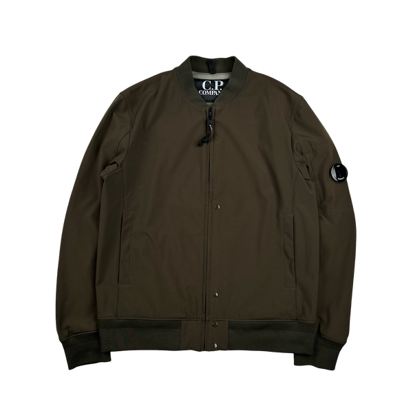 CP Company Khaki Soft Shell Bomber Jacket - XL
