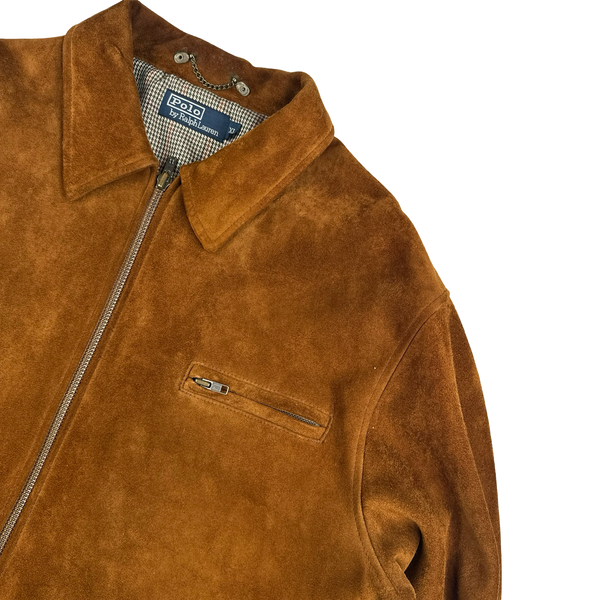 Ralph Lauren Brown Heavyweight Suede Jacket - XL