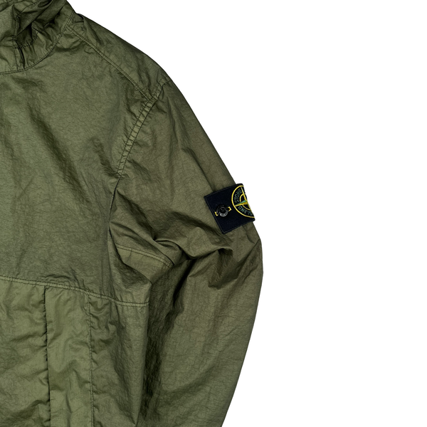 Stone Island Green Membrana 3L TC Hooded Jacket - Medium