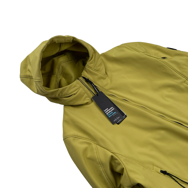 CP Company Chartreuse Soft Shell R Jacket - Large