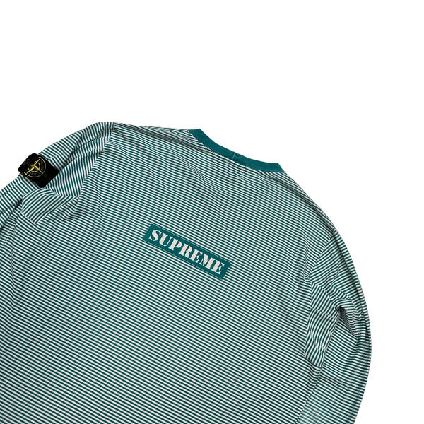 Stone Island x Supreme 2015 Striped Longsleeve T - XL