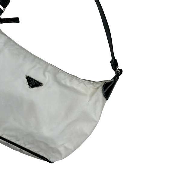 Prada White Nylon Womens Small Handbag