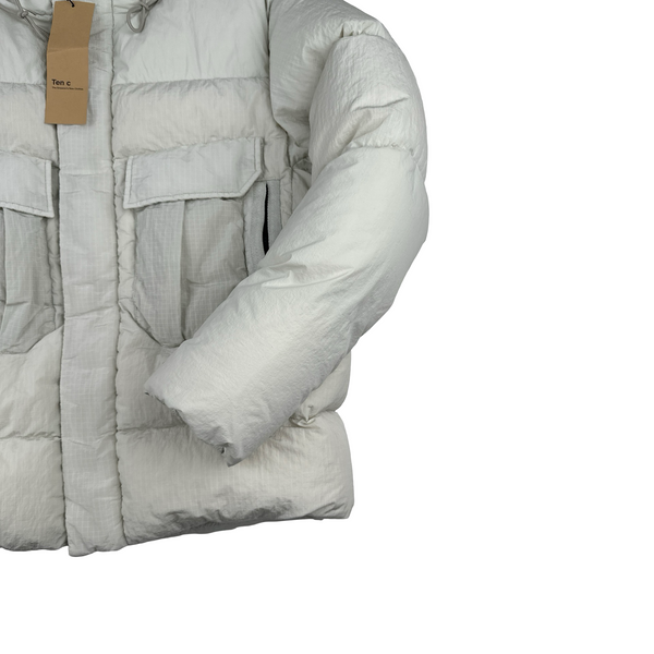 Ten C Military Rip Stop Karakorum Down Anora Puffer Jacket - Medium