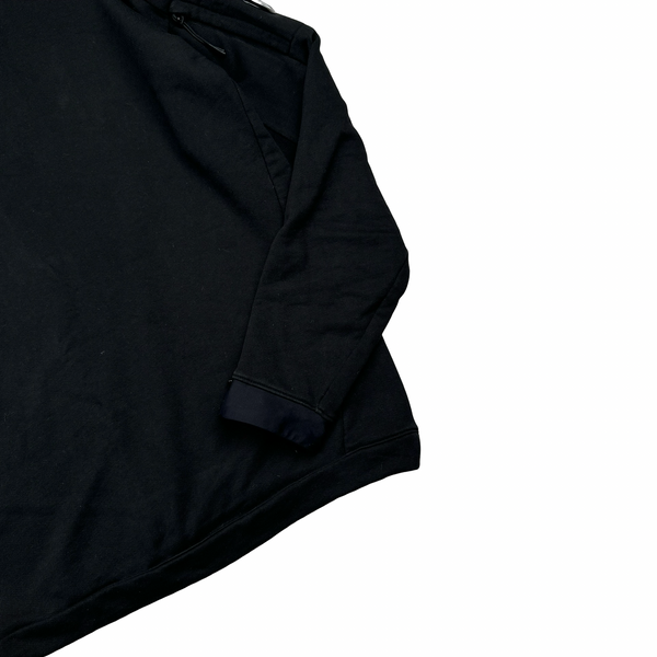 CP Company Black Lens Viewer Spellout On Hood Pullover Hoodie - XL