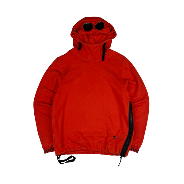 Adidas X CP Company Red Spellout Pull Over Hoodie - Medium