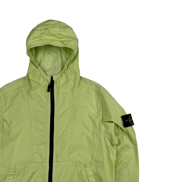 Stone Island 2017 Yellow Tela Paracadute Hooded Jacket - Medium
