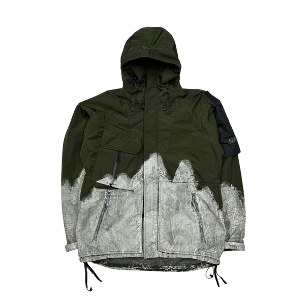 Nemen Green Hand Painted Rip Stop Jacket Large Mat s Island