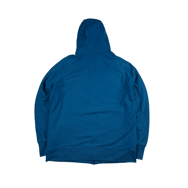 CP Company Blue Spellout Pullover Goggle Hoodie - XL