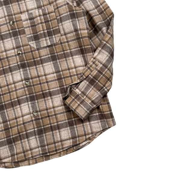 APC Checked Buttoned Flannel Shirt - Small