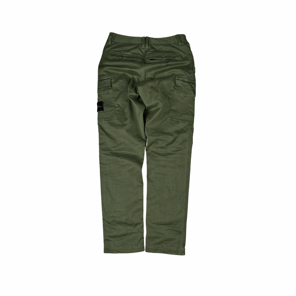 Stone Island 2021 Grey Slim Fit Cargo Trousers - 33"