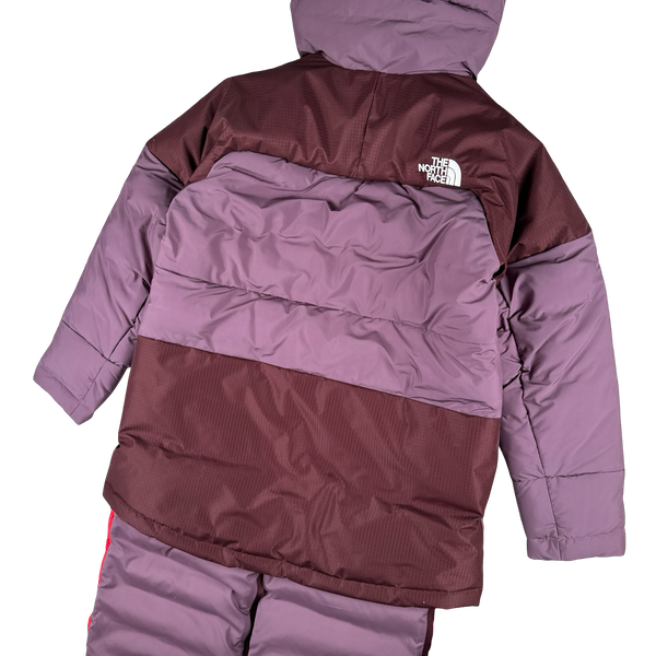North Face Triple Baffle Parka Alpine Plum Mid Hooded Puffer Jacket - Medium