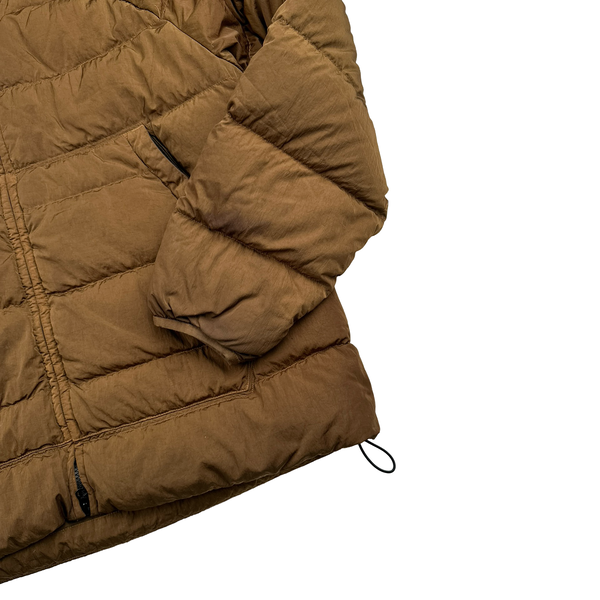 CP Company Brown ECO CHROME-R Down Filled Puffer Jacket - Large