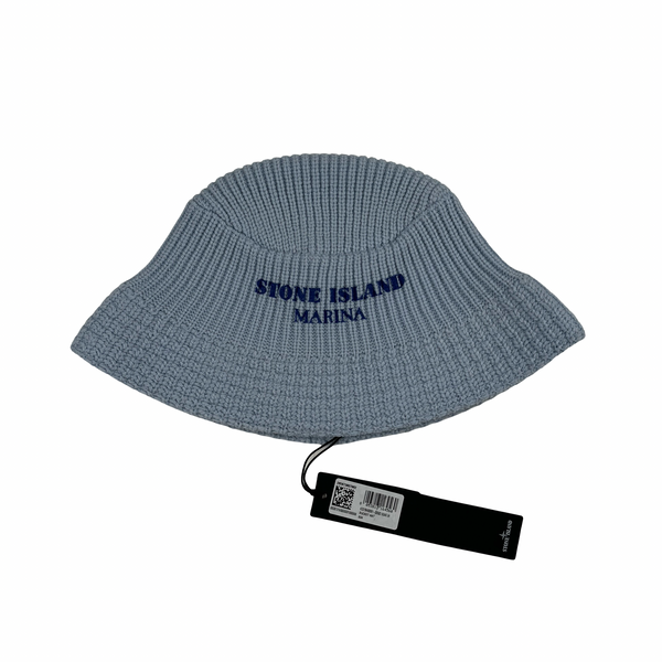 Stone Island Marina Blue Knitted Bucket Hat