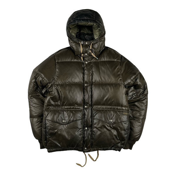 Ralph Lauren Brown Down Filled Hooded Puffer Jacket - Small