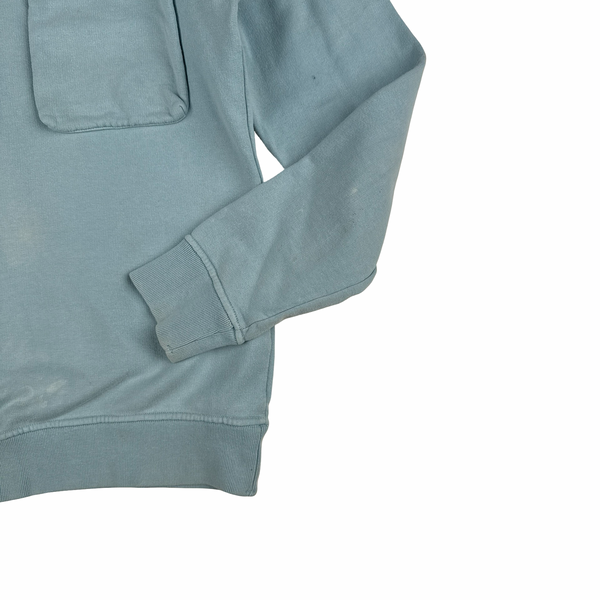 Stone Island 2017 Baby Blue Cotton Crewneck Sweatshirt - Small