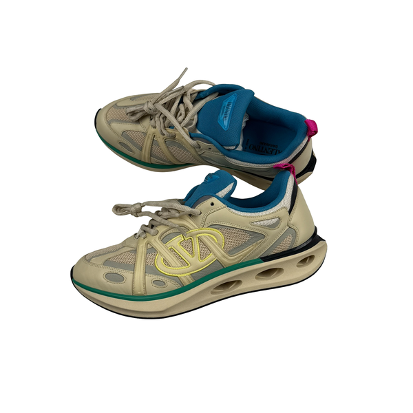 Valentino Easyjog Beige Trainers - UK 9.5