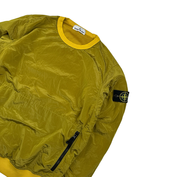 Stone Island 2017 Yellow Nylon Metal Pullover Jumper - Small