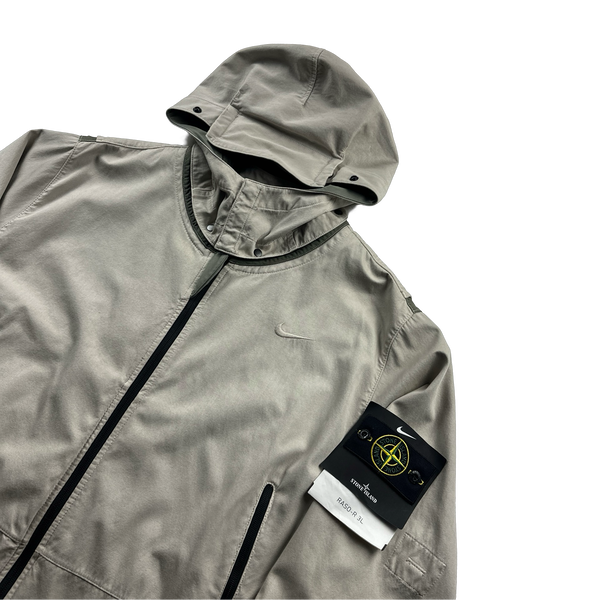 Stone Island x Nike Beige Raso R Nylon Windbreaker Jacket - XXL