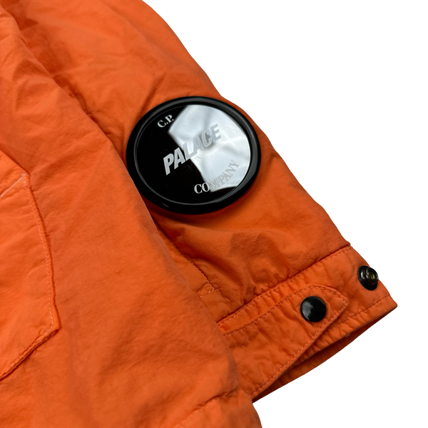 CP Company x Palace Neon Orange Nylon La Mille Goggle Jacket - XL